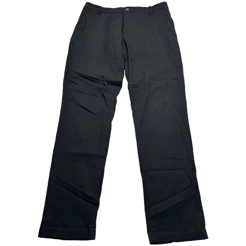 Men's Birddogs Stretch Khakis Lined Pants Size 34 x 32 Black